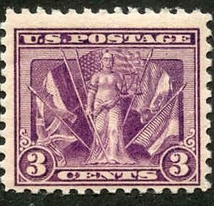 US 537a Early Commemoratives F + NH - Deep Rich Color and Fresh! Very faint pencil, cv $2,300
