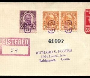 US Illinois, Congerville 555, 558, U522 Fancy Cancel Cover