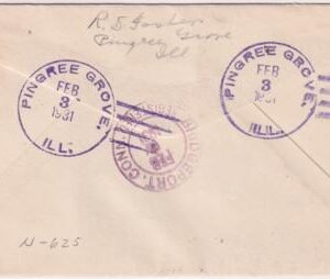 US Illinois, Pingree Grove 552, 558, U522 Fancy Cancel Cover
