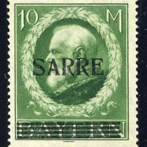 Saar 39 VF NH , Signed