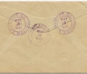 US Illinois, Lockport 632, 683 Fancy Cancel Cover