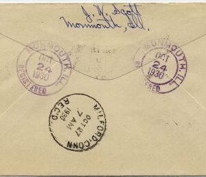 US Illinois, Monmouth 486, 681, 682 Fancy Cancel Cover