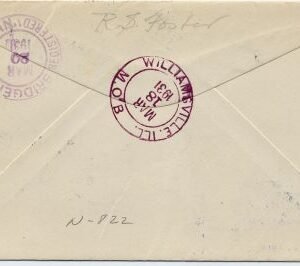 US Illinois, Williamsville 632, 636 Fancy Cancel Cover
