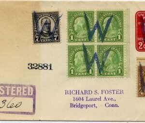 US Illinois, Worth 632, 636, 639, U522 Fancy Cancel Cover, Large W