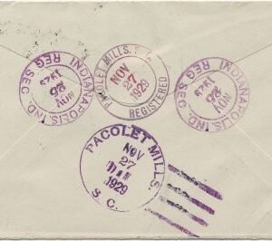 US Indiana, Indianapolis 638 Fancy Cancel Cover, "I"