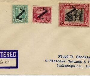 US Indiana, Zionsville 563, 634, 651, 681 Fancy Cancel Cover