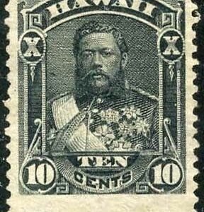 US Possessions - Hawaii 40 Ave NH No Gum Imprint Example cv $50