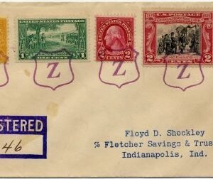 US Indiana, Zionsville 617, 634, 642, 646, 651 Fancy Cancel Cover