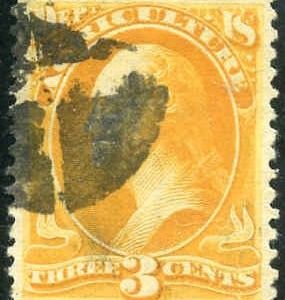 US O3 Officials F - VF Used Short Transfer at left cv listed but unpriced