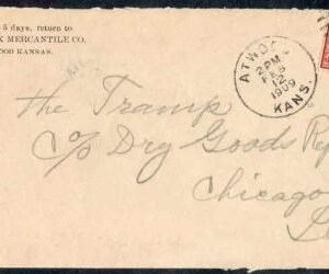 US 367 Early Commemoratives on VF FDC stamp is F - VF SE Atwood, KS from "Good Luck" cv $500