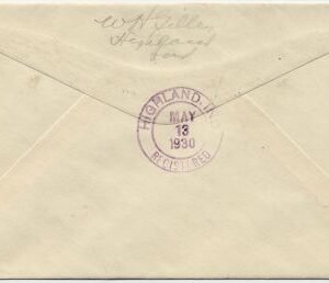 US Illinois, Lockport 632, 640 Fancy Cancel Cover