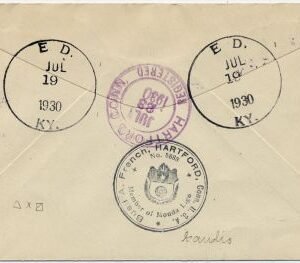 US Kentucky, Ed 551, 632, 637 Fancy Cancel Cover, Ed in Box