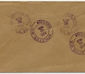 US Minnesota, Minneapolis 622, 655, 657 Fancy Cancel Cover