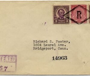 US New Jersey, Edgewater 564, 635, 682 Fancy Cancel Cover "R" in Diamond