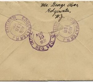 US New Jersey, Edgewater 564, 635, 682 Fancy Cancel Cover "R" in Diamond
