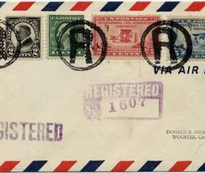US New Jersey, Edgewater 499, 610, 642, 649, 650 Fancy Cancel Cover, "R" in Circle