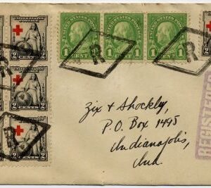 US New Jersey, Edgewater 632, 702 Fancy Cancel Cover, "R" in Diamond