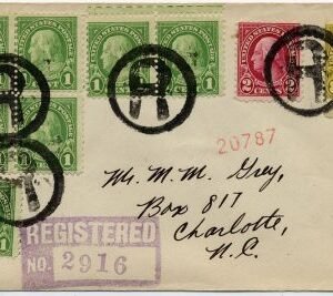 US New Jersey, Edgewater 632, 634, 640 Fancy Cancel Cover, "R" in Circle