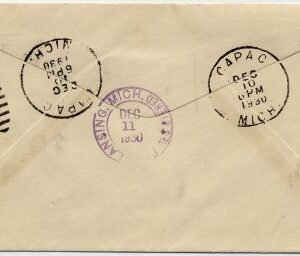 US Michigan, Capac 632, 566 Fancy Cancel Cover