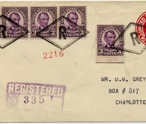 US New Jersey, Edgewater 635, U429 Fancy Cancel Cover