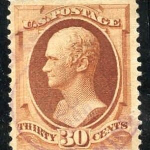 US 217 Bank Notes Fancy Cancel F - VF Face Free Light S-O-N Violet Cancel cv $100