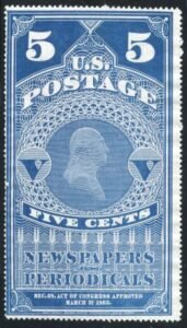 US PR5 Newspapers Mint Fine cv 225.00