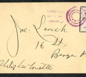 US 9L1 Bayonne City Dispatch VF stamp on VF Cover