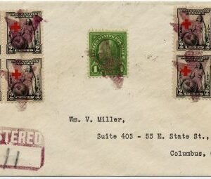 US Ohio, Columbus 632, 702  Fancy Cancel Covers, Arrows