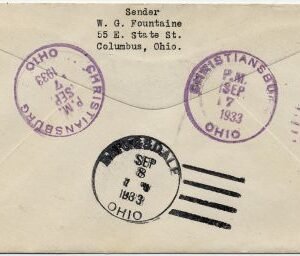 US Ohio, Columbus 632, 702  Fancy Cancel Covers, Arrows
