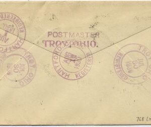 US Ohio, Troy 632, 633, 643, 653, 688, U522 Fancy Cancel Cover