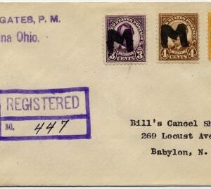 US Ohio, Medina 635, 636, 642 Fancy Cancel Cover, Soild "M" Cacncel