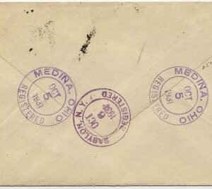 US Ohio, Medina 635, 636, 642 Fancy Cancel Cover, Soild "M" Cacncel