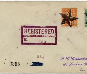 US Ohio, Osborn 563, 638 Fancy Cancel Cover, Nautical Star