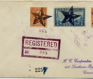 US Ohio, Osborn 642, 650 Fancy Cancel Cover, Nautical Star