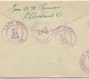 US Ohio, Troy 653, C8 Fancy Cancel Cover