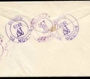 US Pennsylvania, Sharon 623 Fancy Cancel Cover, "APS" in Rectangle