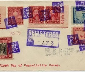 US South Carolina, Pacolet Mills 634, 655, 649, 650 Fancy Cancel Cover, "JJG"