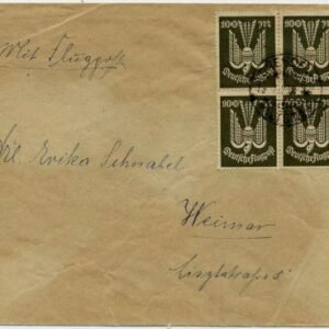 Germany 1923 Early Airmail Cover