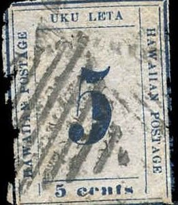 US Possessions - Hawaii 21 F - VF Used with faults cv $700