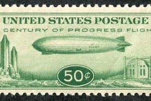 US C18 Airmail XF "Baby" Zeppelin NH