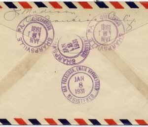 US Pennsylvania, Sharpsville 685, 689 Fancy Cancel Cover