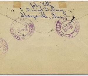 US Pennsylvania, Sharpsville 486, 654, 689 Fancy Cancel Cover