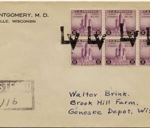 US Wisconsin, La Valle 729 Fancy Cancel Cover