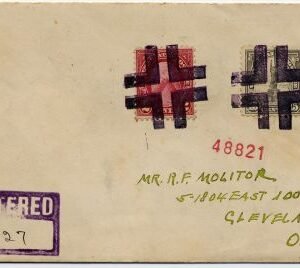 US Wisconsin, Manawa 566, 634 Fancy Cancel Cover, Crossroads