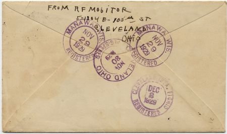 INV-12649×1-1 US Wisconsin, Manawa 566, 634 Fancy Cancel Cover, Crossroads