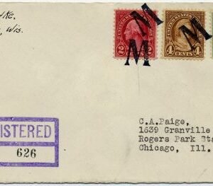 US Wisconsin, Marinette 563, 634, 636 Fancy Cancel Cover