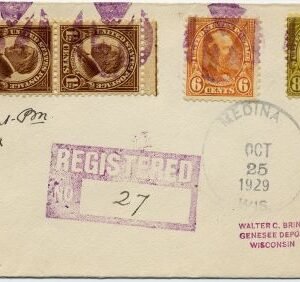 US Wisconsin, Medina 633, 638, 640 Fancy Cancel Cover, Negative "M" in Circle