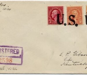 US Wisconsin, Portage 634, 638, 641 Fancy Cancel Cover