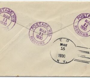 US Wisconsin, Portage 634, 638, 641 Fancy Cancel Cover