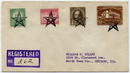 INV-12670itExt US West Virginia, Star City 551, 622,716, U524 Fancy Cancel Cover, Star